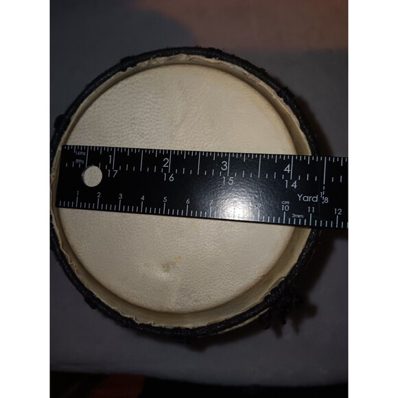 Indonesian Handmade Mini Wood Drum Pre-owned - Picture 8 of 10
